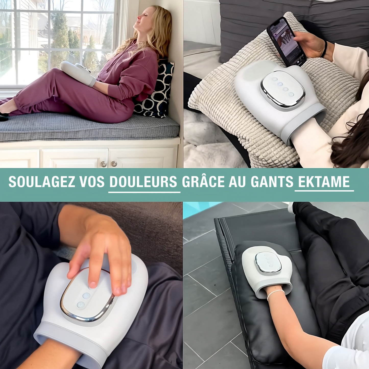 EKTAME™ – Masseur Intelligent à Compression & Chaleur