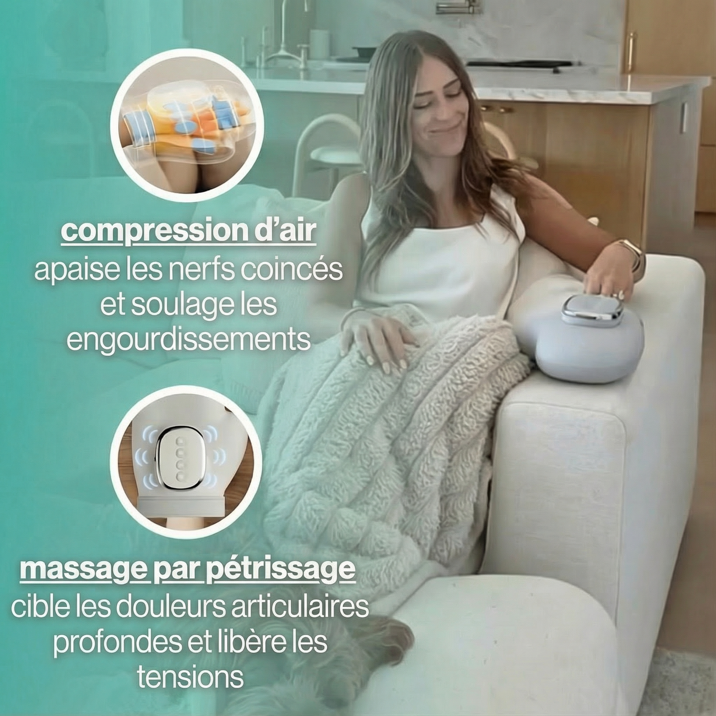 EKTAME™ – Masseur Intelligent à Compression & Chaleur